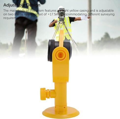 Mini Prism for Total Station with Bracket, +17.5mm Constant K9 Optical Glass Lens, Surveying Prism for Engineering & Construction in Saudi Arabia