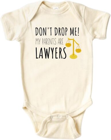 تي شيرت لطيف للأطفال من Don't Drop Me Parents Are Lawyers، للأطفال والأطفال الصغار - ملابس مضحكة للفتيات والأولاد تي شيرت استحمام للأطفال in Kuwait