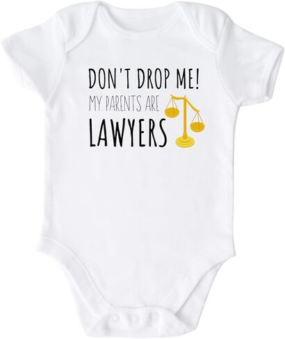 تي شيرت لطيف للأطفال من Don't Drop Me Parents Are Lawyers، للأطفال والأطفال الصغار - ملابس مضحكة للفتيات والأولاد تي شيرت استحمام للأطفال in Kuwait