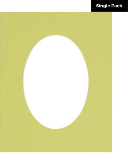 CountryArtHouse Baby Blue Acid Free 20x24 Oval Picture Frame Mat with White Core Bevel Cut for 16x20 Pictures - Fits 20x24 Frame - Pack of 1 Matboard in Saudi Arabia