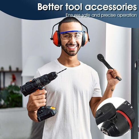 2-in-1 Ratchet Drill Chuck Key Wrench, Mini Ratcheting Drills Chuck Spanner, Universal Drill Chucks Key Replacement Tool for Most Electric Drills & Power Tools (3 Models) in Saudi Arabia
