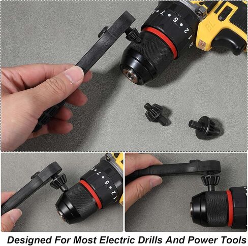 2-in-1 Ratchet Drill Chuck Key Wrench, Mini Ratcheting Drills Chuck Spanner, Universal Drill Chucks Key Replacement Tool for Most Electric Drills & Power Tools (3 Models) in Saudi Arabia