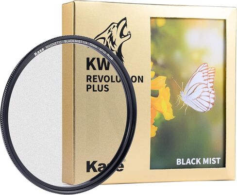 Kase KW Revolution Plus Magnetic Shockproof Black Mist 1/4 Filter Low Reflection Optical Glass (77mm) in Saudi Arabia