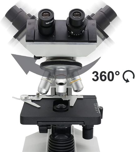 Microscope Biological Microscope,LED 1600X Monocular Binocular Trinocular Microscope f/Laboratory Biological Research Observation (Monocular Microscope) in Saudi Arabia