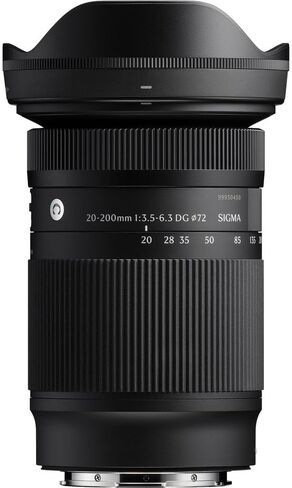 حزمة سيجما 20-200 ملم f/3.5-6.3 DG L-Mount (796969). العدسة المثالية للصور الاحترافية، وحفلات الزفاف، والمغامرات الداخلية والخارجية، والحياة البرية، والسفر، والسارفاري، واستخدام التصوير الفوتوغرافي + الملحقات in Saudi Arabia