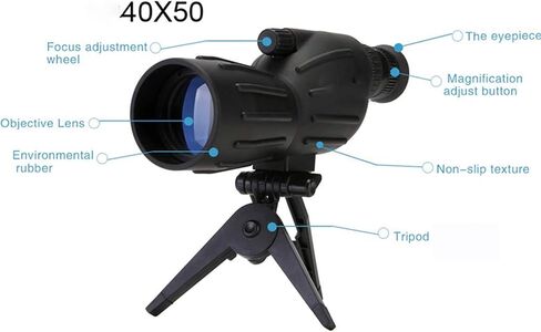 , 40x50 telescopes, High-Power High-Magnification Low Light, Monoculars Retractable Lens Hood Adult Telescope for Hiking Traveling and Viewing for Adult Bird Watchin in Saudi Arabia