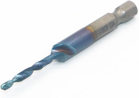 6PCS 1/4 inches HSS Spiral Hex Shank Combination Drill Screw Tap Bit Set, Metric Thread M3 M4 M5 M6 M8 M10 Screw Tapping bit Tool, Blue, M3-M10 in Saudi Arabia