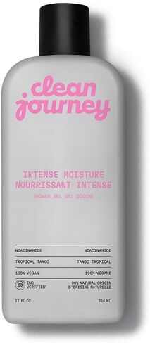 cleanjourney Body Wash, EWG Verified Shower Gel with Niacinamide and Glycerin, Clean Ingredients, Vegan, Intense Moisture, Tropical Tango, 12 Fl Oz in Saudi Arabia