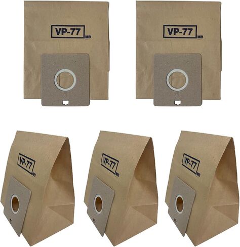 20pack,Vacuum Cleaner Dust Bag VP-77,Compatible with 4010, 4127, 5500, 6013, 7049, 7000, 7700, 7713, B 3550 Series Uprights, 8 x 7 x 5 inch, 2Ply filter. in Saudi Arabia
