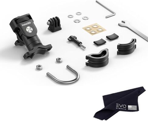 Insta360 دراجة نارية U-Bolt Mount Bundle إصدار جديد، مجموعة تركيب كاملة X5/X4/X3/X2/X 360 كاميرات | متوافق مع ACE/ACE PRO 2/GO 3/3S/2، DJI OSMO 360/Action 4/3/2 وGoPro 13/12/11/10/MAX in Kuwait