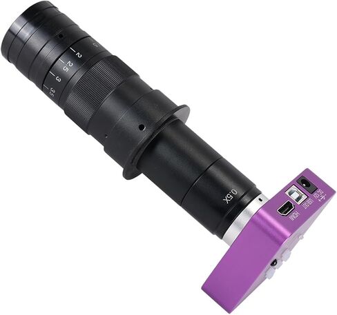 عدسة مجهر رقمي 51 ميجابكسل 1080 بيكسل FHD على شكل C-Mount HDMI USB مجهر إلكتروني صناعي مع كاميرا لحام إصلاح الهاتف (مجموعة كاملة 180X) in Kuwait