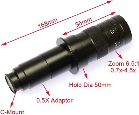 عدسة مجهر رقمي 51 ميجابكسل 1080 بيكسل FHD على شكل C-Mount HDMI USB مجهر إلكتروني صناعي مع كاميرا لحام إصلاح الهاتف (مجموعة كاملة 180X) in Kuwait