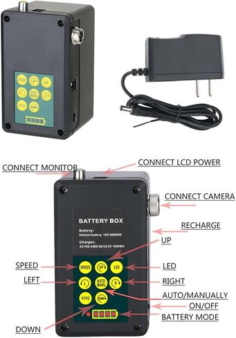Borescope, Endoscope Camera 7 Inch 30M Pipe Inspection Video Camera Drain Sewer Pipeline Industrial Endoscope Support DVR Video Recording Rotating Camera Easy to Navigate in Saudi Arabia