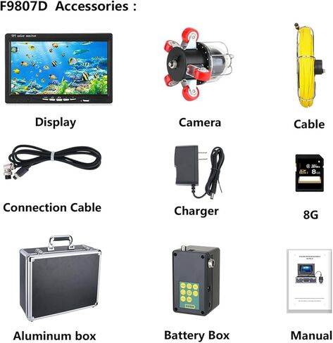 Borescope, Endoscope Camera 7 Inch 30M Pipe Inspection Video Camera Drain Sewer Pipeline Industrial Endoscope Support DVR Video Recording Rotating Camera Easy to Navigate in Saudi Arabia