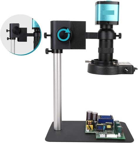 مجهر رقمي 48 ميجابكسل 4K للإلكترونيات شاشة 7 بوصة عالية الدقة USB HDMI مجهر لحام إصلاح هاتف مزود بكاميرا (مجموعة 48 ميجابكسل مع شاشة) in Kuwait
