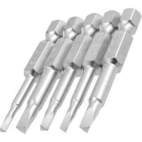 5 Pcs Triangle Screwdriver Bits Set, 1/4 Inch Hex Shank Magnetic Triangle Head Bits, 50mm S2 Steel Screwdriver Tip Set, Metric Sizes 1.8mm, 2.0mm, 2.3mm, 2.7mm, 3.0mm in Saudi Arabia