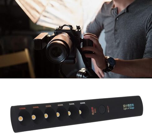 عصا إضاءة محمولة، قابلة لإعادة الشحن 2700K‑6000K 6 أوضاع RGB LED عصا إضاءة فيديو للتصوير الفوتوغرافي، مصباح أنبوب درجة حرارة اللون المحمول للإضاءة اليومية والمصممة in Saudi Arabia