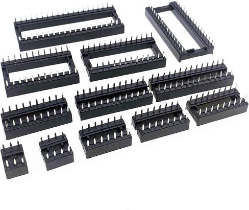 10PCS IC Sockets 2.54MM DIP6 DIP8 DIP14 DIP16 DIP18 DIP20 DIP28 DIP40 pins Connector DIP Socket 6 8 14 16 18 20 24 28 32 40 pin(16 PIN) in Saudi Arabia