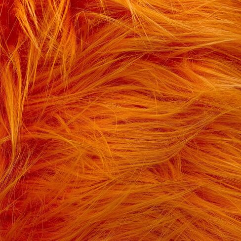 نسيج فرو صناعي ناعم طويل أشعث من Eden Orange لبدلة الفراء، زي تنكري، دعامة للصور، زخرفة، وسادة رمي، حرف يدوية in Saudi Arabia
