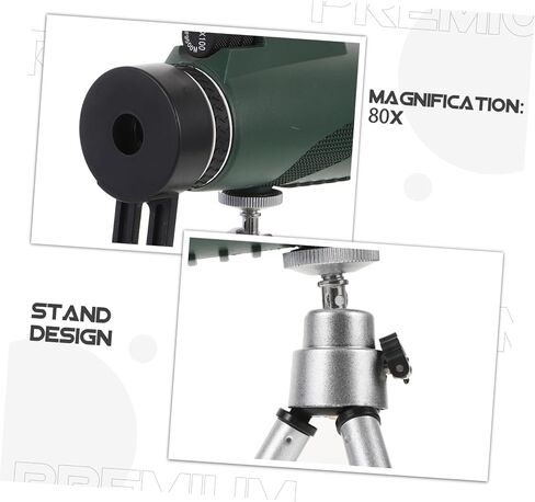 Handheld Telescope Portable Monocular Telescope for Hiking Bird Watching Camping Adults Smartphone Mount in Saudi Arabia
