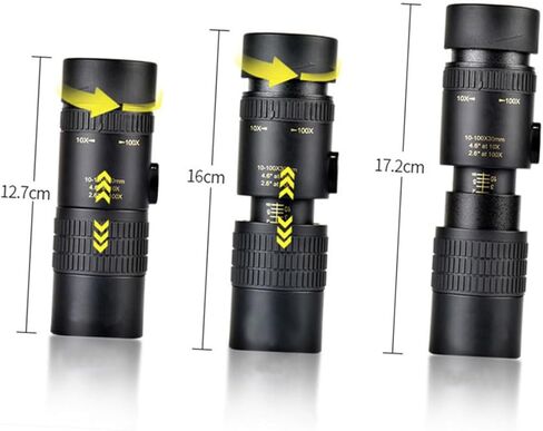 Mini Portable Monocular Telescope 10-30x30 Optical Scope Perfect for Boys and Girls Bird Watching Camping No Tripod in Saudi Arabia
