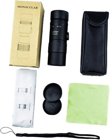 Monocular Telescope Portable Optical Scope for Outdoor Travel Camping Lens Compact Design No Tripod Required Black in Saudi Arabia