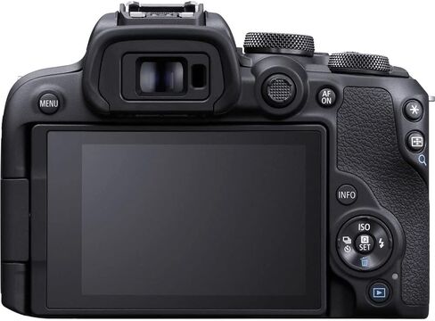 كاميرا Canon EOS R10 بدون مرآة - كاميرا APS-C صغيرة الحجم مثبتة بتردد الراديو مع مستشعر 24.2 ميجابكسل وفيديو 4K وDual Pixel CMOS AF II (5331C002) + محول Canon EF-EOS R + بطاقة ذاكرة سعة 64 جيجابايت + بطارية LP-E17 + المزيد in Saudi Arabia