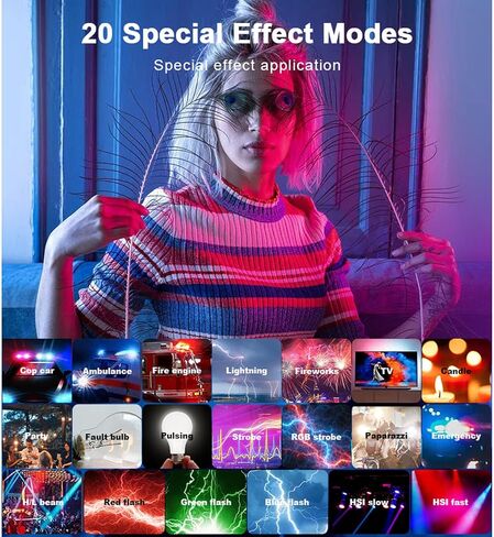 RGB Video Light Wand, 360Full Color Dimmable 1800K to 9000K CRI Over 95 Magnetic Handheld LED Photography Light Stick with Tripod Rechargeable for Video Recording in Saudi Arabia