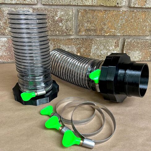مجموعة أدوات تشغيل MagDuct System مقاس 2.5 بوصة مكونة من 10 قطع - تركيبات مجمع الغبار المغناطيسي قطع الاتصال السريع - مغناطيس النيوديميوم شديد التحمل على جميع المنافذ in Saudi Arabia