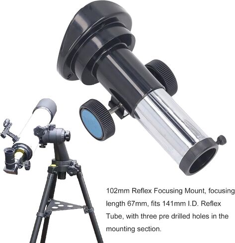 Telescope Focusing Seat, 102mm Reflective Focuser Gear, 1.25inch Eyepiece Interface, Astronomical Telescope Precision Focus Accessory in Saudi Arabia