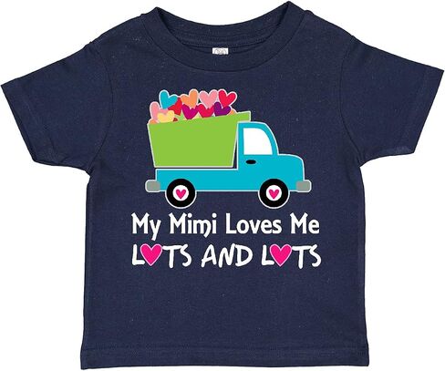 تي شيرت للأطفال الصغار من Inktastic Mimi Loves Me Grandson Truck in Saudi Arabia