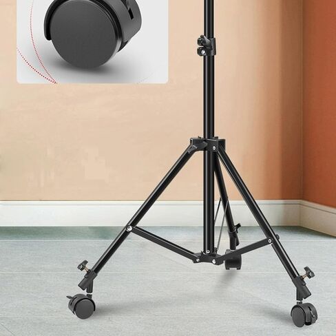 مجموعة عجلات حامل خفيفة مقاس 16 مم، 3 عجلات دوارة احترافية مجموعة عجلات حامل خفيفة مع فرامل لتسجيل فيديو الاستوديو in Kuwait