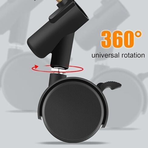 مجموعة عجلات حامل خفيفة مقاس 16 مم، 3 عجلات دوارة احترافية مجموعة عجلات حامل خفيفة مع فرامل لتسجيل فيديو الاستوديو in Kuwait