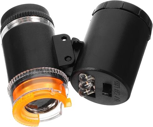 TEHAUX Portable Pocket Microscope with LED Lights Small Handheld Magnifier for Textile Printing Identification Mini Magnification Loupe for Jewelry and Analysis in Saudi Arabia