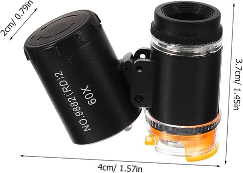 TEHAUX Portable Pocket Microscope with LED Lights Small Handheld Magnifier for Textile Printing Identification Mini Magnification Loupe for Jewelry and Analysis in Saudi Arabia