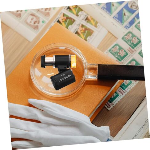 TEHAUX Portable Pocket Microscope with LED Lights Small Handheld Magnifier for Textile Printing Identification Mini Magnification Loupe for Jewelry and Analysis in Saudi Arabia