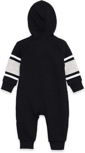 Nike Air Infant's Fleece Hooded One Piece Coverall (Black(56F715-023)/Grey, 9 Months) in Saudi Arabia