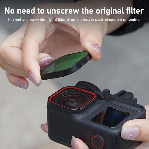 Drone ND16 Filter for 360Pro 2, Quick Release Snap On ND16 Neutral Density Lens Filter for Ace Pro 2 Action Camera, with Storage Box, HD Optical Glass in Saudi Arabia