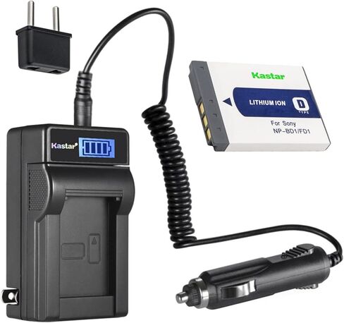 Kastar NP-BD1 LCD AC Battery Charger Compatible with Sony Cyber-Shot DSC-G3, Cyber-Shot DSC-T2, Cyber-Shot DSC-T70, Cyber-Shot DSC-T75, Cyber-Shot DSC-T77 Cameras in Saudi Arabia