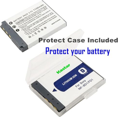 Kastar NP-BD1 LCD AC Battery Charger Compatible with Sony Cyber-Shot DSC-G3, Cyber-Shot DSC-T2, Cyber-Shot DSC-T70, Cyber-Shot DSC-T75, Cyber-Shot DSC-T77 Cameras in Saudi Arabia