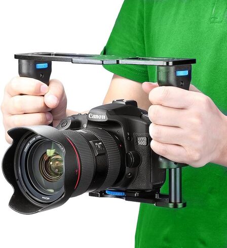 Aluminum Alloy Film Movie Making Camera Video Cage Stabilizer for GoPro Panasonic Polaroid Cannon Nikon Camcorder Action Cameras and More - USA Company in Saudi Arabia