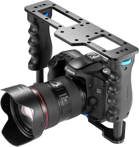 Aluminum Alloy Film Movie Making Camera Video Cage Stabilizer for GoPro Panasonic Polaroid Cannon Nikon Camcorder Action Cameras and More - USA Company in Saudi Arabia