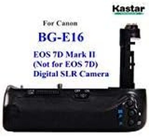 مقبض بطارية عمودي احترافي متعدد الطاقة من Kastar (بديل لـ BG-E16) لكاميرا EOS 7D Mark II (ليس لـ EOS 7D) كاميرا SLR الرقمية in Saudi Arabia