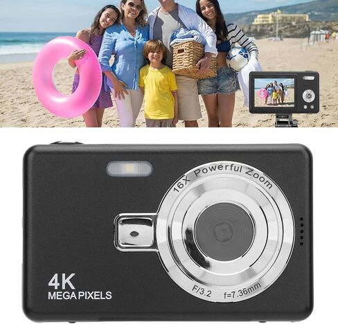 كاميرا رقمية بدقة 4K، وكاميرا تسجيل فيديو بدقة 50 ميجابكسل للتصوير الفوتوغرافي، وتكبير/تصغير 16x، وكاميرا رقمية للإشارة والتصوير الرجعية، وشاشة عالية الدقة مقاس 2.4 بوصة، مع ضوء ملء، وبطارية 800 مللي أمبير في الساعة (32 جيجابايت) in Saudi Arabia