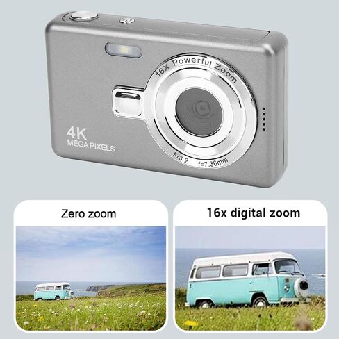 كاميرا رقمية بدقة 4K بدقة 50 ميجابكسل للتصوير الفوتوغرافي، وكاميرات تكبير رقمي 16x وكاميرات التصوير مع شاشة 2.4 بوصة، وكاميرا سفر مدمجة (64 جيجابايت) in Kuwait