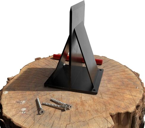 Firewood Splitter with Wider Fins, Ultra-Sharp Blade, 7.3LB Heavy Design Reduces Bounce, Safe Axe-Free Wood Splitting Wedge for Fire Pits & Outdoor Use, Black, Size:XLarge in Saudi Arabia