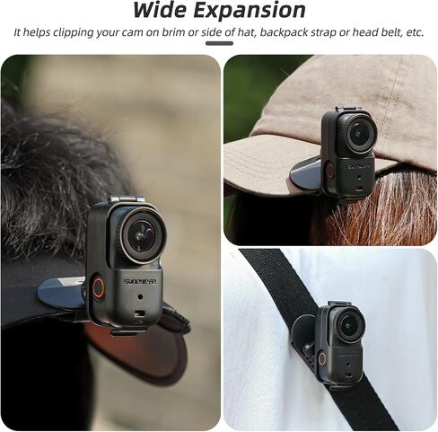 حافظة بمشبك قبعة لـ DJI Osmo Nano، حافة سريعة الفك، مشبك سهل التركيب واقٍ بإطار ثابت، حامل قبعة بيسبول، كاميرا نانو أكشن POV بدون استخدام اليدين ملحقات حامل دعامة للرماية in Saudi Arabia