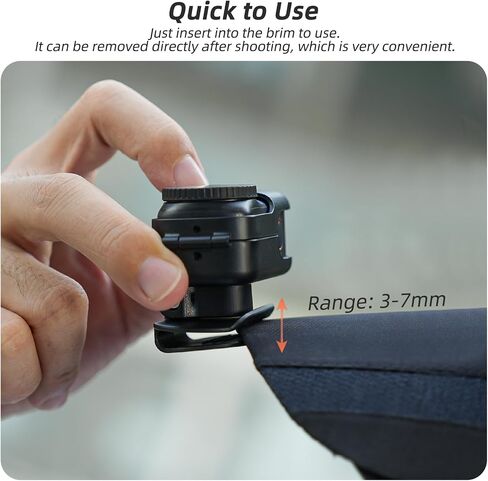 حافظة بمشبك قبعة لـ DJI Osmo Nano، حافة سريعة الفك، مشبك سهل التركيب واقٍ بإطار ثابت، حامل قبعة بيسبول، كاميرا نانو أكشن POV بدون استخدام اليدين ملحقات حامل دعامة للرماية in Saudi Arabia