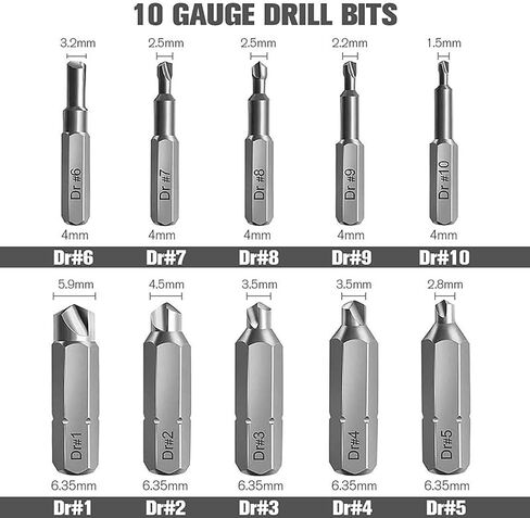 22Pcs Broken Screw Extractor Remover Set Easy Out Damaged Stripped Drill Bits in Saudi Arabia