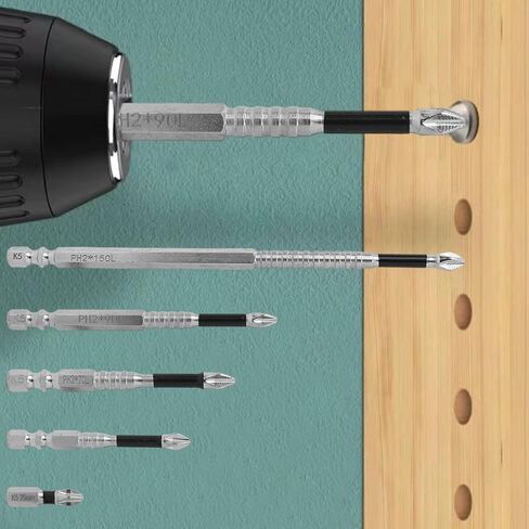 Long Screwdriver Bit Set Non-Slip Phillips Head Power Drill Electric Screwdriver Bits for Power Drilling Magnetic Car Tools (90L,1pcs) in Saudi Arabia